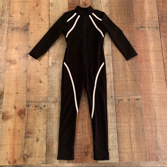 Fashion nova kids dare to care jumpsuit in black and white - 5 - Picture 1 of 14